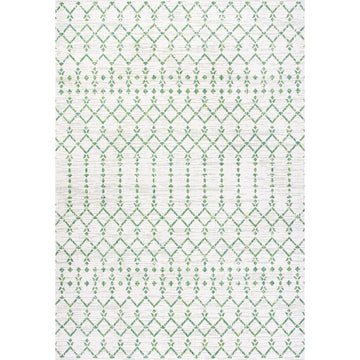 Ourika Moroccan Geometric Textured Weave Indoor/outdoor Rug